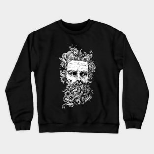 Poseidon Pen drawing Crewneck Sweatshirt